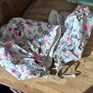 2 Pack Owl Design Nursing Hats Bonnets for Women Men Adjustable Cotton